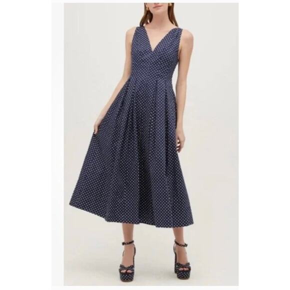 Hill House Dresses & Skirts - HILL HOUSE Sz XL Jacqueline Navy Polka Dot Dress NWT